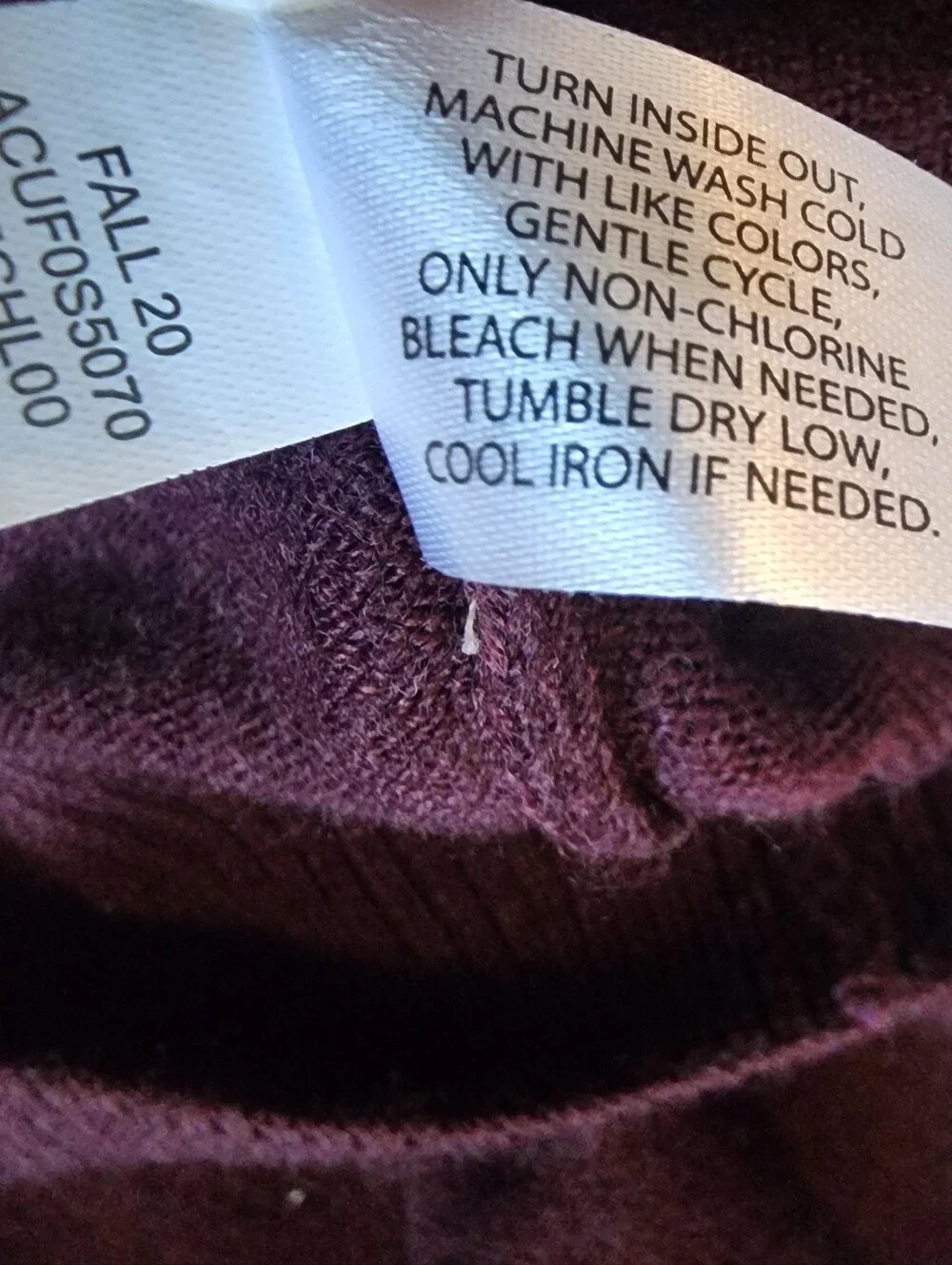 U.S. Polo Assn. Men's V-Neck Sweater in Burgundy